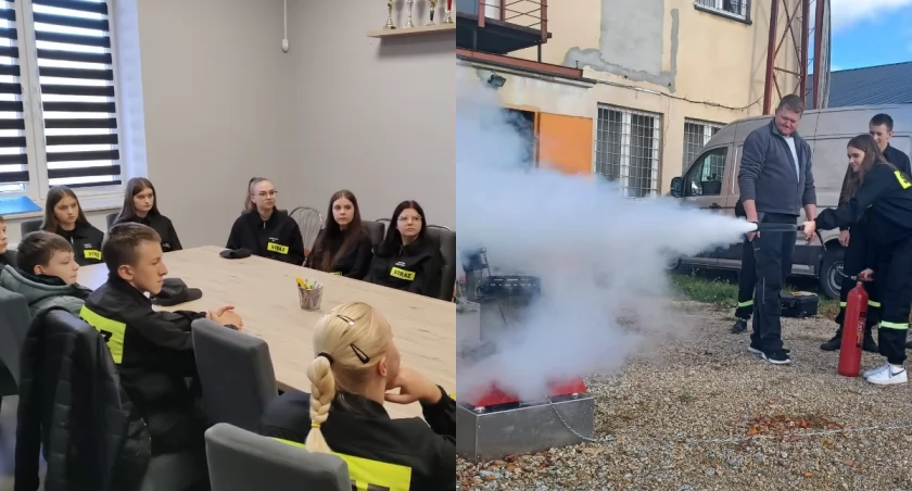 Na zdjęciu fragmenty szkolenia / Fot. Facebook / OSP KSRG Mokrsko 