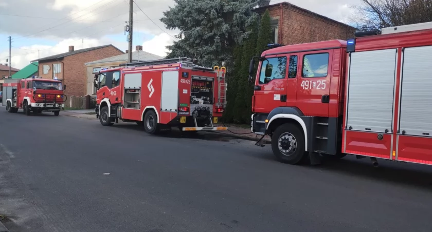 Na zdjęciu miejsce pożaru / Fot. Facebook / Komenda Powiatowa Państwowej Straży Pożarnej w Pajęcznie / asp. sztab. Kamil Posmyk