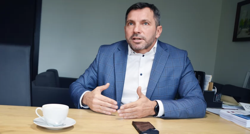 Na zdjęciu burmistrz Pajęczna Piotr Mielczarek / fot.: Sławomir Rajch