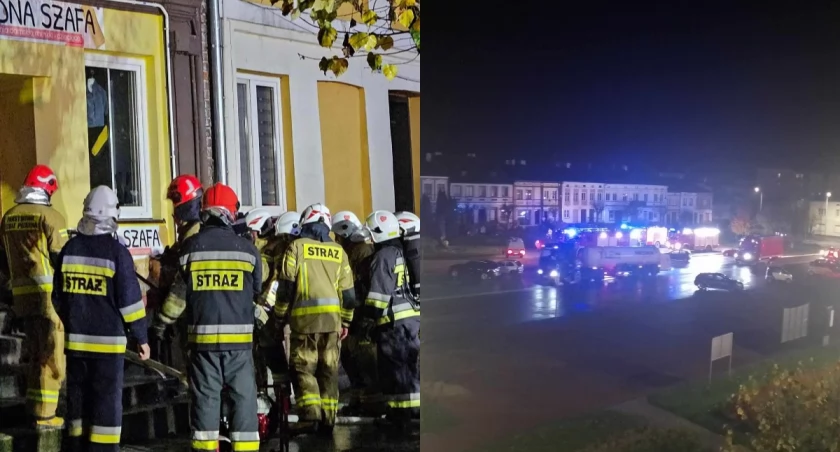 Na zdjęciu miejsce pożaru / Fot. Facebook / Gdzie wyje powiat Sieradzki