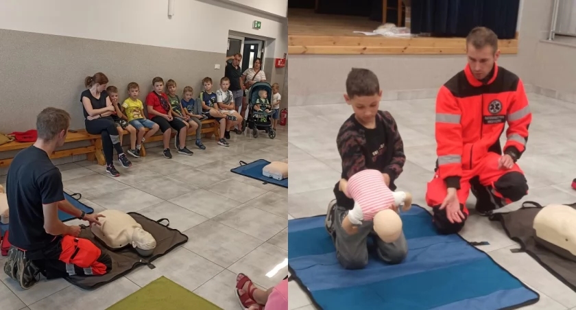 Na zdjęciu fragmenty szkoleń / Fot. Facebook / KSRG OSP Ożarów 