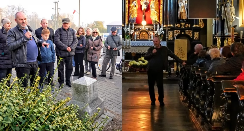 Na zdjęciu fragmenty sobotniego spaceru / Fot. Facebook / Wieruszowski Dom Kultury 