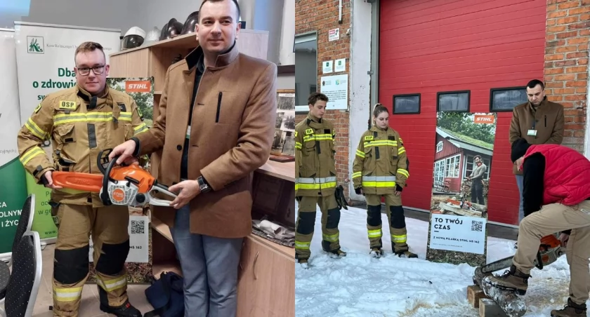 Na zdjęciu prezent, który otrzymała jednostka / Fot. Facebook / OSP Nowa Brzeźnica