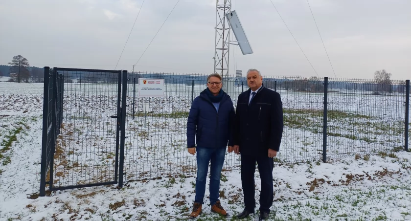 Na zdjęciu automatyczna stacja meteorologiczna w Swobodzie / fot.: Urząd Miejski w Lututowie 