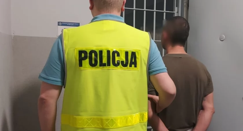 Zatrzymany 36-latek usłyszał już zarzut kierowania gróźb karalnych o charakterze chuligańskim popełniony w warunkach recydywy/fot.: KPP w Wieluniu 