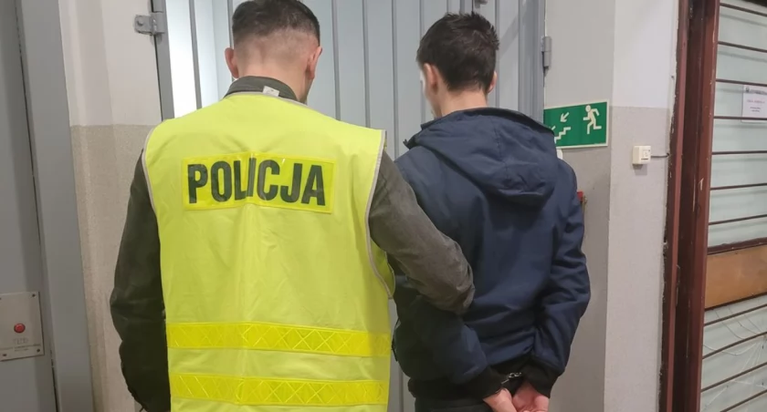 zdjęcie zatrzymanego w związku z włamaniem na myjnię w Wieluniu /fot.: arch. KPP w Wieluniu 