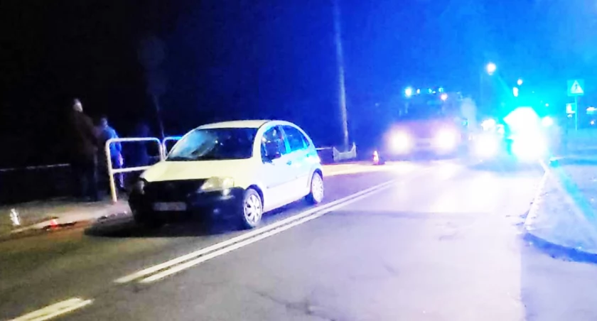 zdjęcie miejsca wypadku w Strzelcach Wielkich / fot.: Antoni Zych