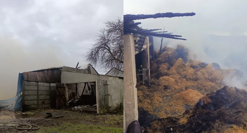 Na zdjęciu miejsce pożaru w Rybniku / Fot. Facebook / Ochotnicza Straż Pożarna w Brąszewicach