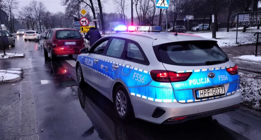 Na zdjęciu miejsce wypadku w Łasku / Fot. KPP Łask 