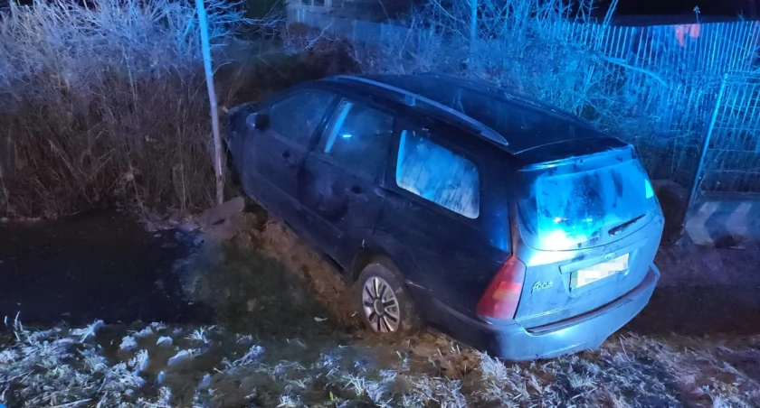 Na zdjęciu pojazd, którym kierował pijany 42-latek z powiatu wieluńskiego / Fot. KPP Łask