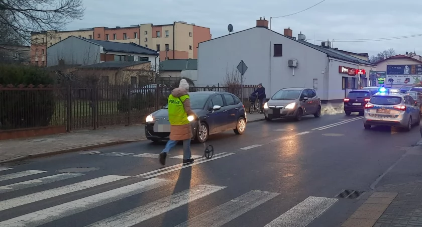 Na zdjęciu miejsce wypadku w Bełchatowie / Fot. Facebook / KPP Bełchatów