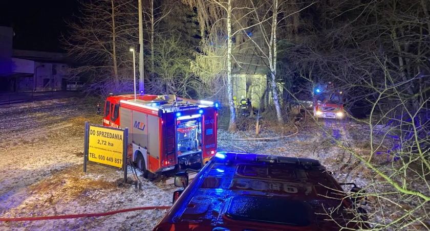 zdjęcie z akcji gaszenia pożaru w Wieluniu/fot.: arch. OSP KSRG Wieluń