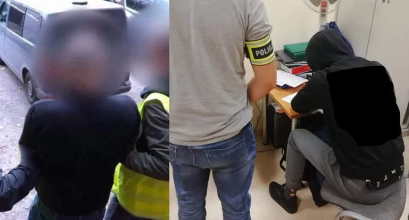 Na zdjęciu zatrzymani złodzieje / Fot. KPP Zduńska Wola