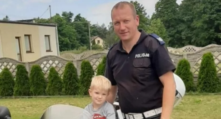 Na zdjęciu mł. asp. Mariusz Szczepaniak / Fot. KPP Zduńska Wola