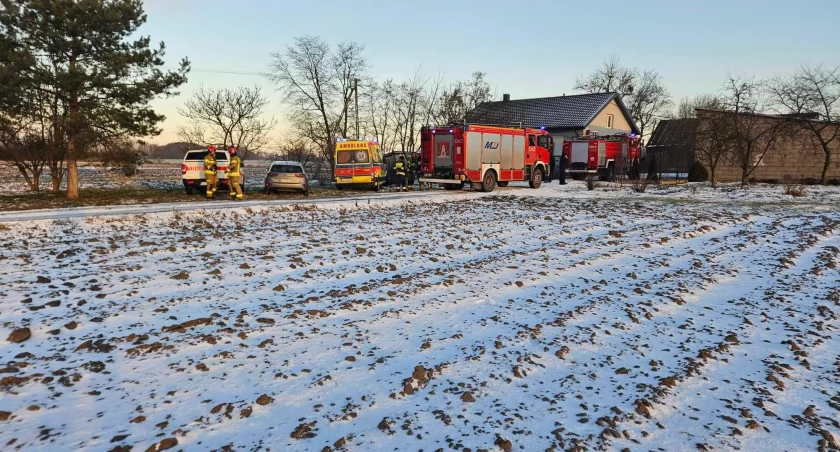 Na zdjęciu miejsce, gdzie doszło do tragicznego wypadku / Fot. Facebook / Ochotnicza Straż Pożarna w Cielcach 