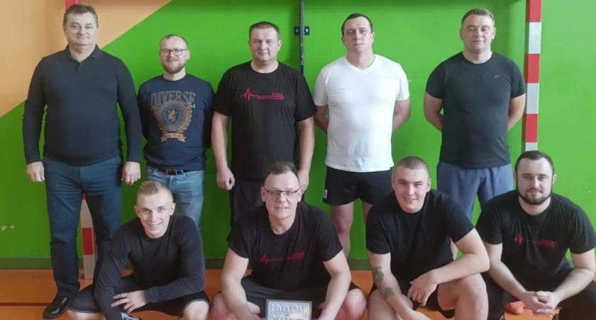 Na zdjęciu zwycięska drużyna OSP Rychłocice / Fot. Facebook / OSP Rychłocice