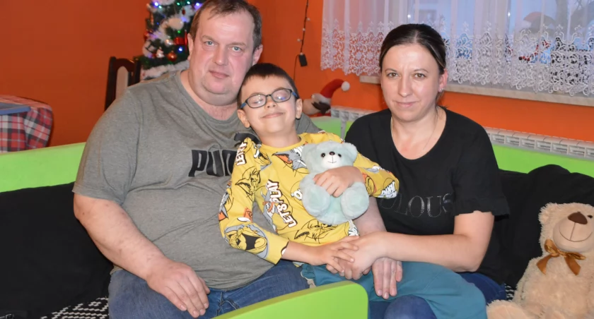 Marta i Mariusz Leszczykowie wraz z synem Jasiem / fot.: Sławomir Rajch