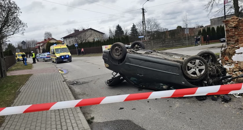 Na zdjęciu miejsce zdarzenia w Radomsku / Fot. KPP Radomsko 