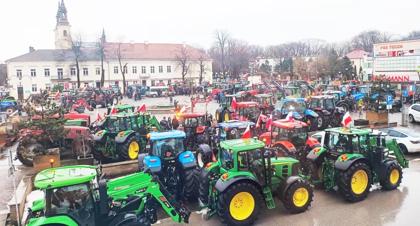 Zdjęcia z protestu rolników w Wieluniu / fot.: RAJCH Agencja Prasowa