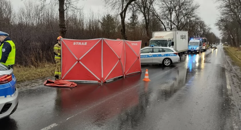 Na zdjęciu miejsce śmiertelnego wypadku / Fot. KMP w Częstochowie