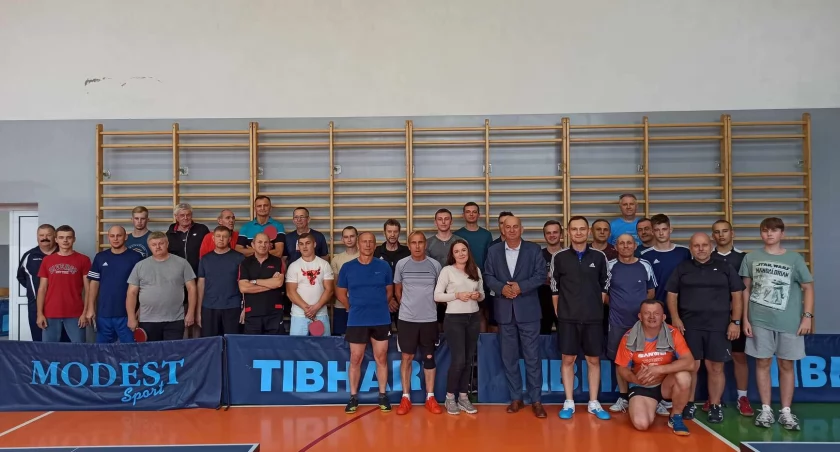 I Amatorski Turniej Tenisa Stołowego w Czarnożyłach cieszył się dużym zainteresowaniem/fot.: organizatorzy  
