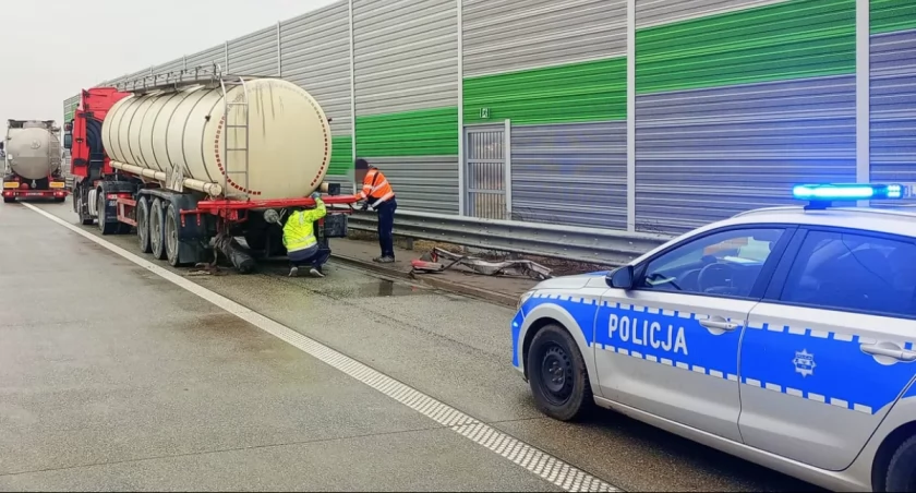 Na zdjęciu miejsce wypadku / Fot. KPP Radomsko 