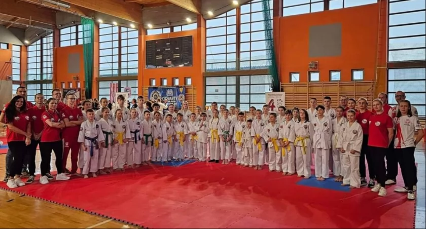 Na zdjęciu reprezentanci klubu Taekwon-do SKT Niedźwiedź/źródło: Taekwon-do SKT.Niedźwiedź