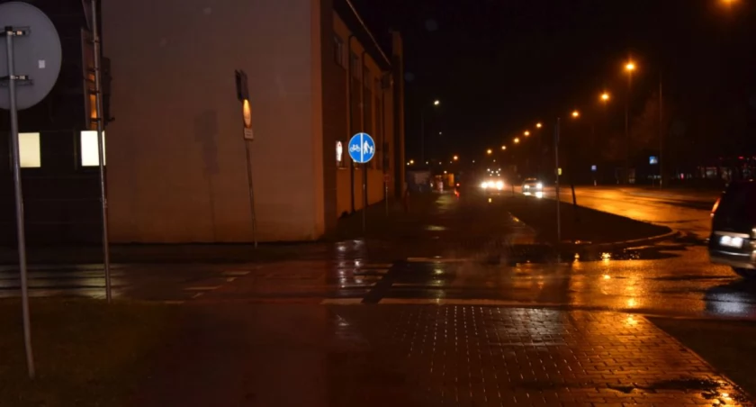 Na zdjęciu miejsce, w którym doszło do wypadku / Fot. KPP Bełchatów 
