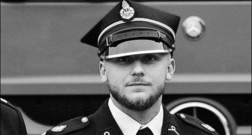 Na zdjęciu Patryk Kinast, zmarły druh jednostki OSP w Praszce / Fot. Facebook / OSP w Praszce 