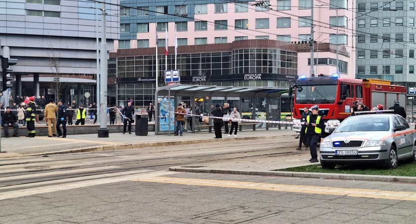 Do tego dramatycznego zdarzenia doszło w centrum Szczecina. Na zdjęciu miejsce wypadku / Fot. Facebook / Komenda Miejska Państwowej Straży Pożarnej w Szczecinie