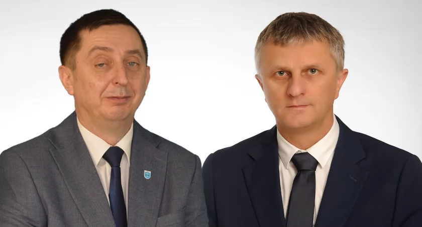 Leszek Gierczyk, wójt gminy Wierzchlas (od lewej) i Jacek Młynarczyk, przewodniczący Rady Gminy Wierzchlas/fot.: archiwa prywatne