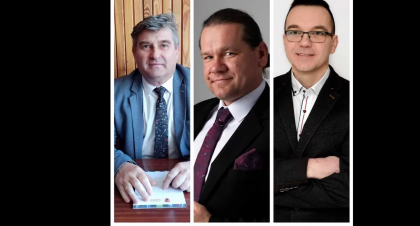 zdjęcie kandydatów na wójta Kiełczygłowa
