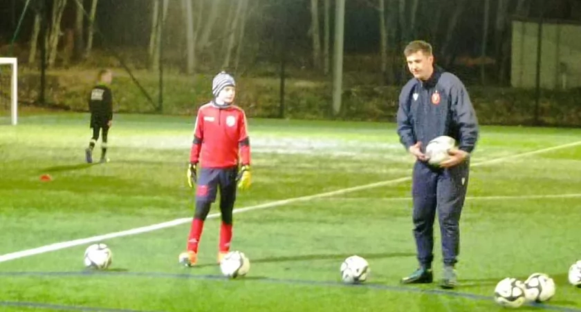 Na zdjęciu bramkarz Akademii Sportu Pajęczno - Piotr Kusiak.fot. AS Pajęczno 