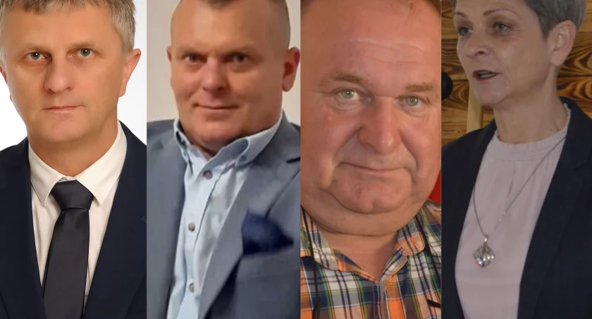 Swoje mandaty na nową kadencję utrzymali m. in.: (od lewej) Jacek Młynarczyk, Michał Zawieja, Ryszard Dziadak i Barbara Puczkowska/fot.: Ela Wodecka/archiwum prywatne ne 