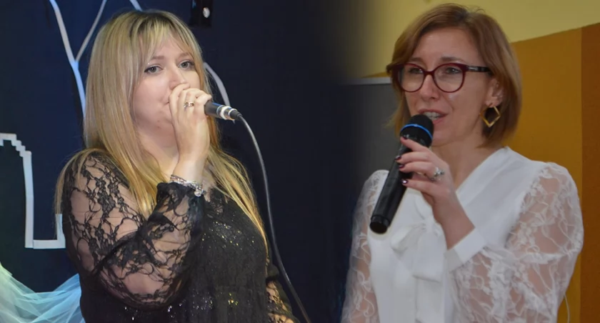 Koordynatorkami festiwalu są: (od lewej) skrzypaczka Jagoda Wojewódka i Natalia Zwierz, dyrektorka Domu Kultury w Ożarowie/fot.: Ela Wodecka 