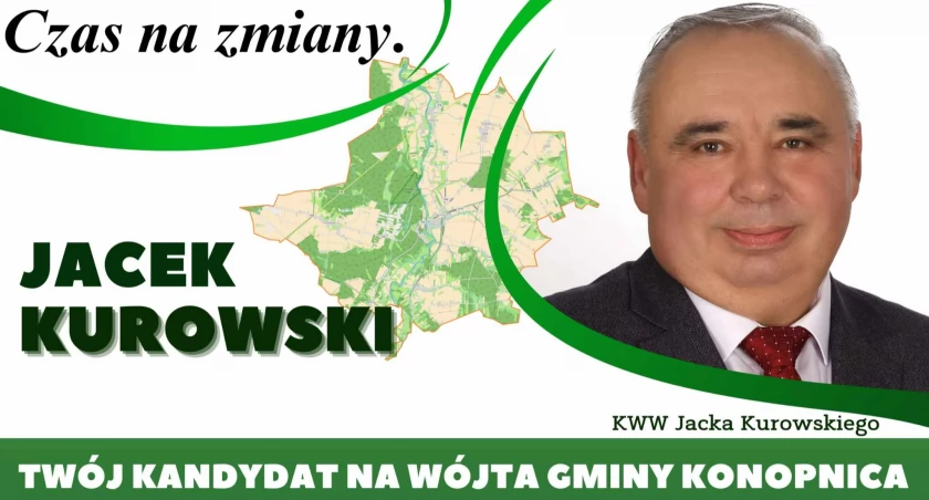 Jacek Kurowski, kandydat na wójta gminy Konopnica