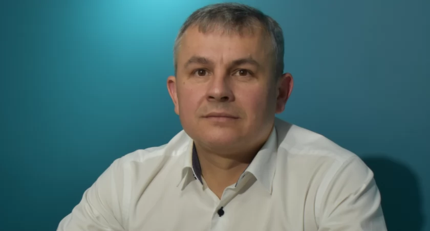 Na zdjęciu Arkadiusz Banaś, kandydat na wójta gminy Ostrówek