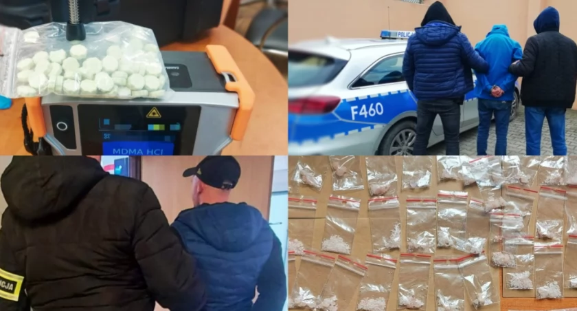 Na zdjęciu fragmenty akcji policji / Fot. KPP Radomsko 