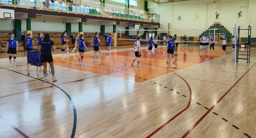 Kadra siatkarek województwa łódzkiego na zgrupowaniu w Pajęcznie.fot.MOSiR Pajęczno 