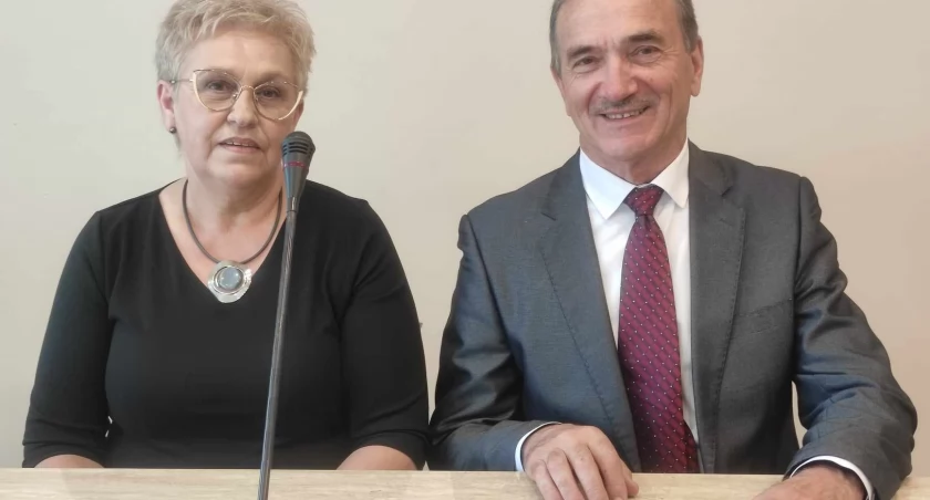 Nowe prezydium rady - Tadeusz Papina i Grażyna Siudy/fot.: Ela Wodecka 