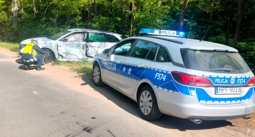 Na zdjęciu miejsce wypadku / Fot. KPP Zduńska Wola