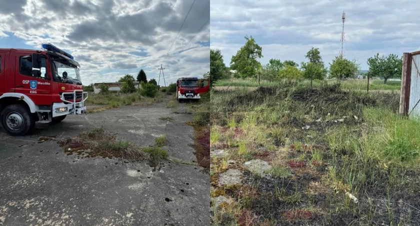 Na zdjęcie miejsce pożaru w Wierzchlesie / Fot. Facebook / OSP Wierzchlas 