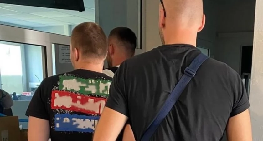 Na zdjęciu jeden z zatrzymanych złodziei / Fot. KPP Łask