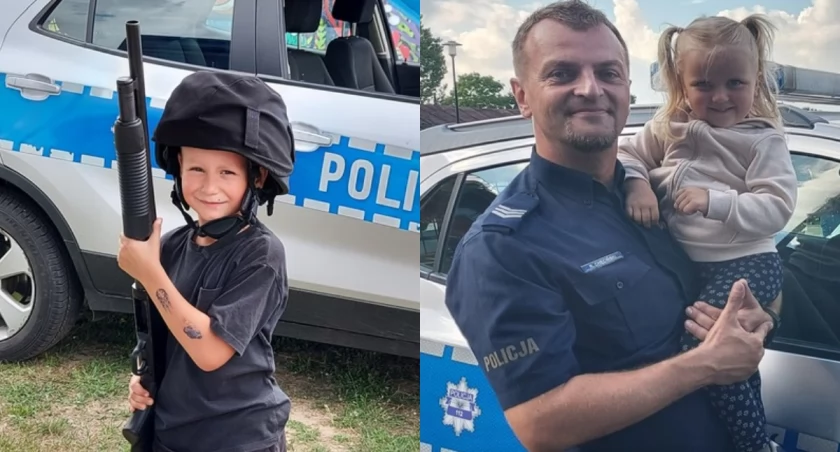 Na zdjęciu fragmenty weekendowych spotkań w ramach Dnia Dziecka / Fot. KPP Pajęczno
