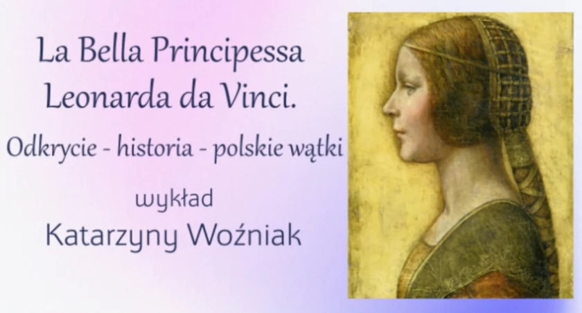 Zdjęcie plakatu zaproszenia na wykład w Muzeum Ziemi Wieluńskiej