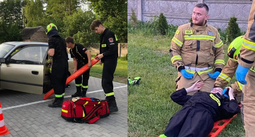 Na zdjęciu fragment ćwiczeń druhów i młodzieży w Nowej Brzeźnicy / Fot. Facebook / OSP Nowa Brzeźnica