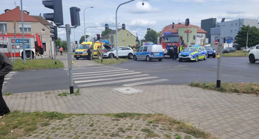 Na zdjęciu miejsce wypadku w Sieradzu / Fot. Facebook / Gdzie wyje powiat Sieradzki