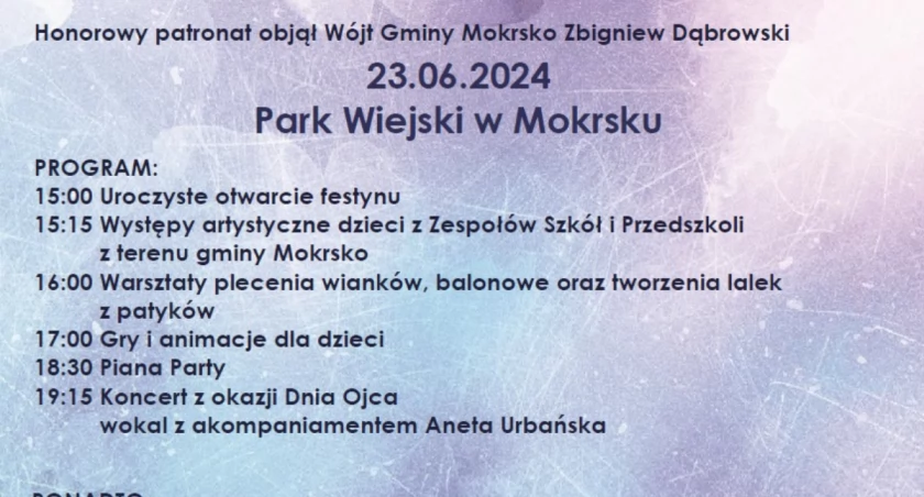 plakat dzisiejszego festynu 