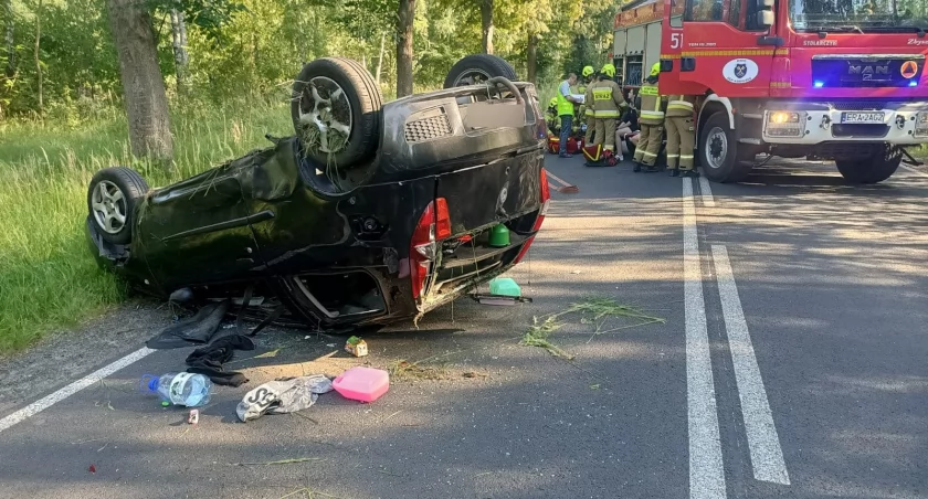 Na zdjęciu pojazd, który uczestniczył w zdarzeniu / Fot. Facebook / KSRG OSP Kamieńsk