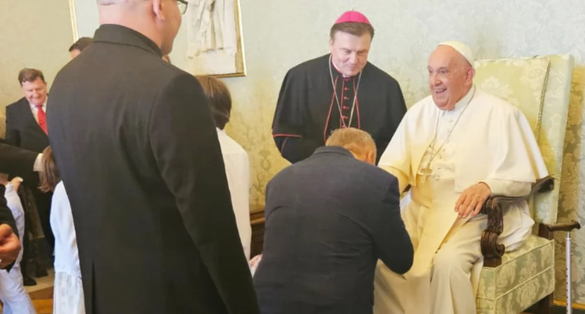 Zdjęcia ze święceń biskupa Nykla i audiencji wójta Kurowskiego u papieża / fot.: archiwum prywatne